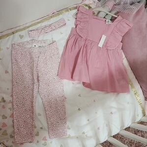 H&M 3 Piece Set Toddler Girl Size 2T NWT